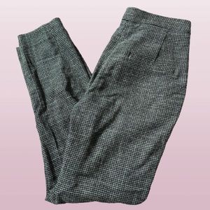 Black Houndstooth Trousers